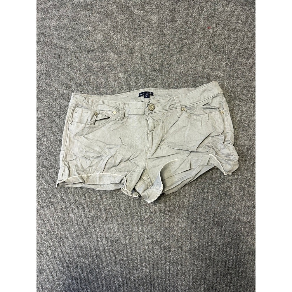 Gap Shorts Womens Size 12 Gray Hadley Denim Raw Hem Casual Summer Five Pocket